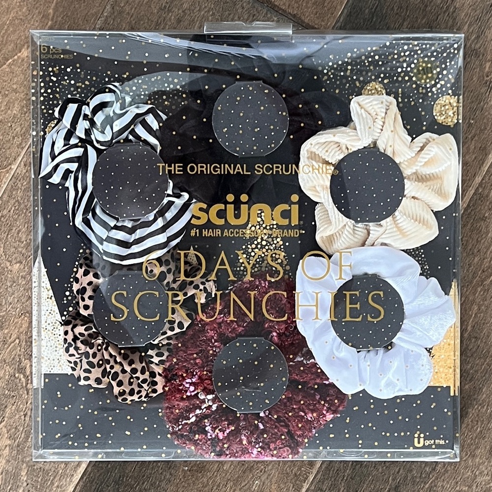 6 pack of scrunchies
